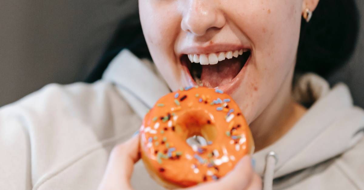 Smile with donut